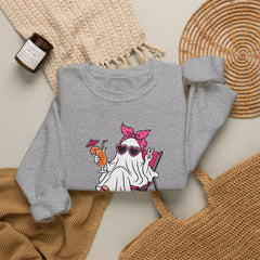Boo-gie Bitch Ghost Crewneck Sweatshirt — Cute Retro Halloween Graphic