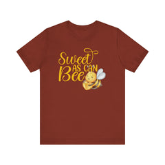 Sweet As Can Bee - Unisex Jersey Tee - Cute Bee Graphic T-Shirt
