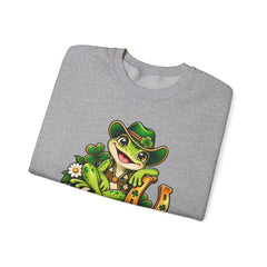 Hoppy Go Lucky Frog St. Patrick’s  Day Sweatshirt