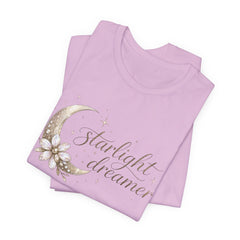Starlight Dreamer Tee — Moon & Floral Graphic Shirt