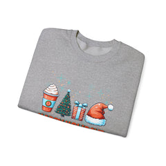 Christmas Coffee Santa Hat Sweatshirt