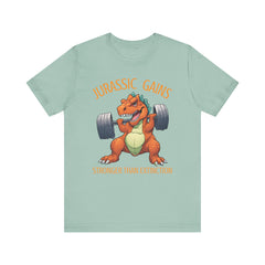 Jurassic Gains- Fitness T-shirt for Gym Workouts