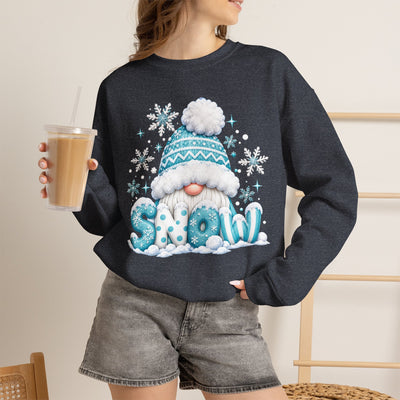 Winter Chill Sweatshirt - Cozy Unisex Crewneck with Snowy Design, Perfect for Holidays, Gifts, Snow Lovers, Warmth, Casual Style