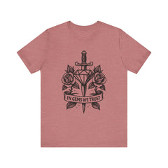 'In Gems We Trust' | Edgy Casual Wear, Gift for Rock Lovers, Men's & Women's Apparel, Perfect for Festivals