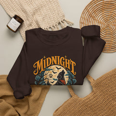 Midnight Howl Club Sweatshirt — Moonlit Wolves Graphic Crewneck