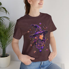 Enchanting Witch Graphic Tee - Perfect for Halloween, Gifts, Parties, Casual Wear, and Witchy Vibes