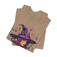 Enchanting Witch Graphic Tee - Perfect for Halloween, Gifts, Parties, Casual Wear, and Witchy Vibes