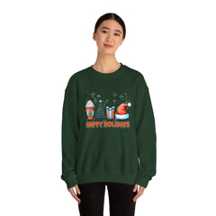 Christmas Coffee Santa Hat Sweatshirt