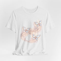 Butterfly Sparkle Tee — Pastel Crystal Butterflies Graphic T-Shirt