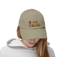 Choose Kindness, Distressed Cap, Inspiring Hat for Everyone, Perfect for Gifts, Casual Wear, Relaxed Vibes,