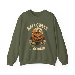 Halloween Pumpkin Sweatshirt | Cozy Fall Sweater for Halloween Lovers, Unisex Crewneck Sweatshirt, Spooky Seasonal Apparel, October [...]