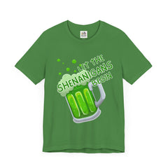 Funny St. Patrick's Day Unisex Tee - “Let the Shenanigans Begin"