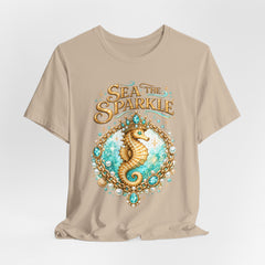 Sea the Sparkle Seahorse T-Shirt — Nautical Mermaid Beach Tee