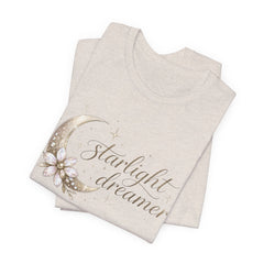 Starlight Dreamer Tee — Moon & Floral Graphic Shirt