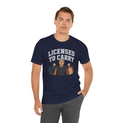 Funny Marriage License Unisex Te, License to carry