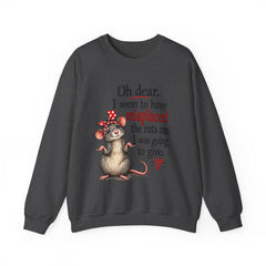 Sarcastic Crewneck Sweatshirt - Don’t Give A Rats Ass
