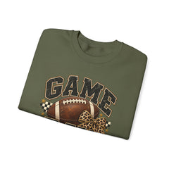 Game Day Sweatshirt — Leopard Football Graphic Crewneck