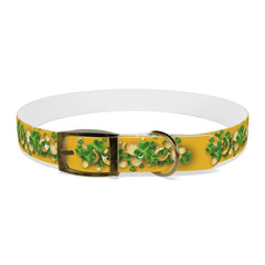 Gold Dog Collar - St Patrick's Day Horseshoe & Coin Design