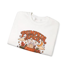 Pumpkin Spice & Paranormal Nights Crewneck Sweatshirt - Halloween