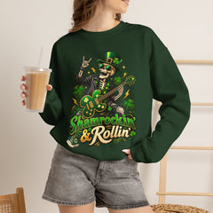St. Patrick's Day Shamrockin' & Rollin' Sweatshirt