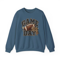 Game Day Sweatshirt — Leopard Football Graphic Crewneck