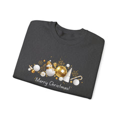 Festive Holiday Sweatshirt, Cozy Winter Apparel, Perfect Gift for Christmas, Tree Ornaments