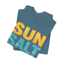 Sun Salt Sand Beach T-Shirt — Retro Coastal Summer Tee