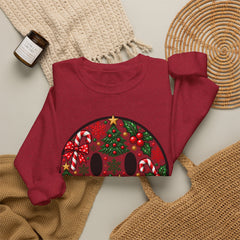 Christmas Smiley Crewneck Sweatshirt — Festive Holiday Smile Graphic