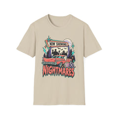 Nightmares Movie Poster T-Shirt — "Now Showing" Retro Drive-in Movie Horror BP Halloween