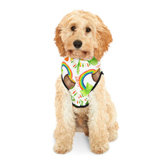Beer and Shamrock Print Dog Hoodie for St. Patrick's Day
