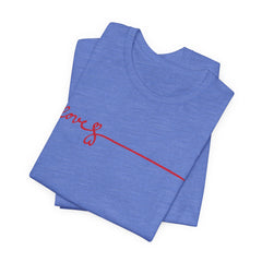 Love Signature T-Shirt – Minimal Red Script Tee
