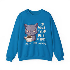 Oh, What Fresh Hell Is This? Coffee Crewneck Sweatshirt - Sarcastic