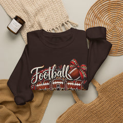 Football Mom Crewneck Sweatshirt — Leopard & Bow Team Spirit