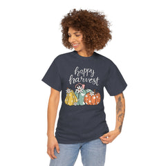 Happy Fall Essential Tee with Pumpkins