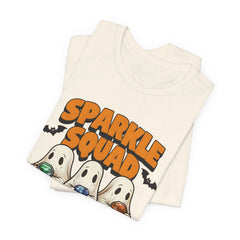 Sparkle Squad Ghost Tee | Unisex Jersey Short Sleeve T-Shirt | Cute Halloween Shirt, Party Outfit, Gift Idea, Casual Wear