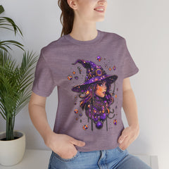 Enchanting Witch Graphic Tee - Perfect for Halloween, Gifts, Parties, Casual Wear, and Witchy Vibes
