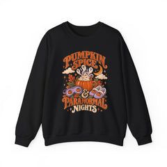 Pumpkin Spice & Paranormal Nights Crewneck Sweatshirt - Halloween