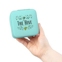 Compact 'Time To Hive' Jewelry Travel Case – Portable Ring & Earring Organizer