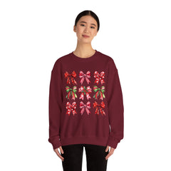 Christmas Red Bow Sweatshirt