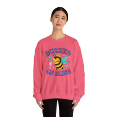 Buzzed on Bling Crewneck Sweatshirt by Gildan - Fun Gift for Bee Lovers, Jewelry Reveals
