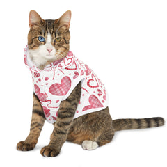 Pet Hoodie - Pink Hearts and Bows - Spoil Your Pet - Valentine's Day