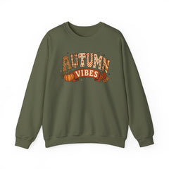 "Autumn Vibes" Graphic Fall Pullover Crewneck Sweatshirt