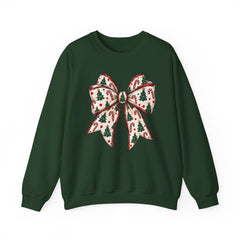 Christmas Bow Crewneck Sweatshirt — Festive Holiday Bow Sweatshirt
