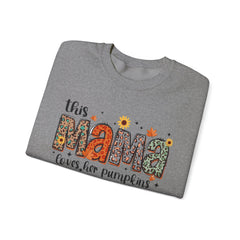 "This Mama Loves Her Pumpkins" Unisex Heavy Blend™ Crewneck Sweatshirt
