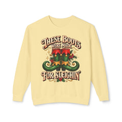Festive Crewneck Comfort Colors Sweatshirt: Holiday Cheer, Christmas Gift, Cozy Wear, Funny Xmas Apparel,