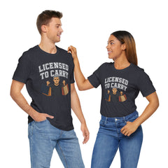 Funny Marriage License Unisex Te, License to carry