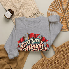 "I Have Enough Red Flags, Thanks" Vintage Banner Graphic Valentine Sweatshirt
