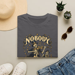 Nobody Plays It Better T-Shirt — Skeleton Violinist Day of the Dead Music Tee