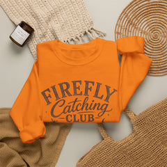 Firefly Catching Club Sweatshirt — Vintage Mason Jar Summer Nights Crewneck - Southern Heritage