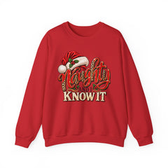 Naughty and Know It Christmas Crewneck Sweatshirt